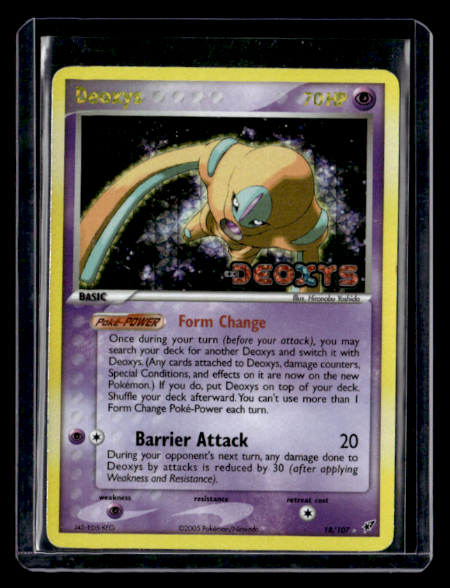 Deoxys (Defense Forme) Reverse Holo Rare EX Deoxys 18/107 NM