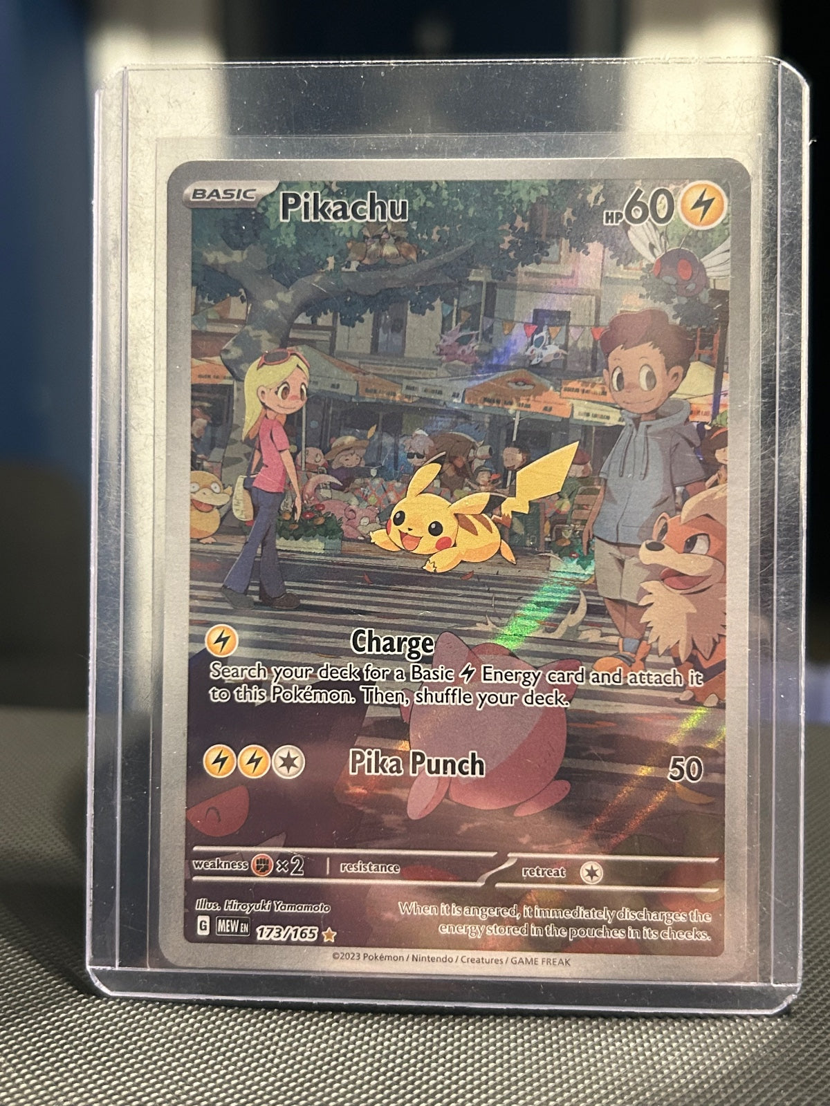 Pikachu - Holo Illustration Rare SV: Scarlet & Violet 151 173/165 NM