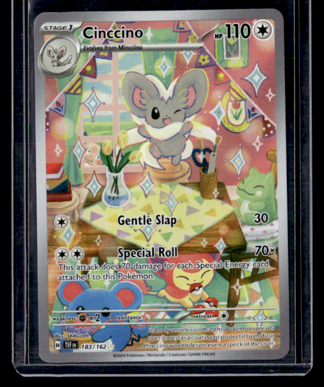 Cinccino Holo Illustration Rare SV05: Temporal Forces 183/162 NM