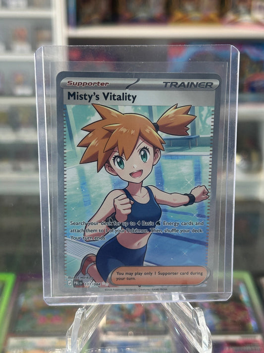 Misty's Vitality - Holo Ultra Rare ME05: Pitch Black 111/084 NM