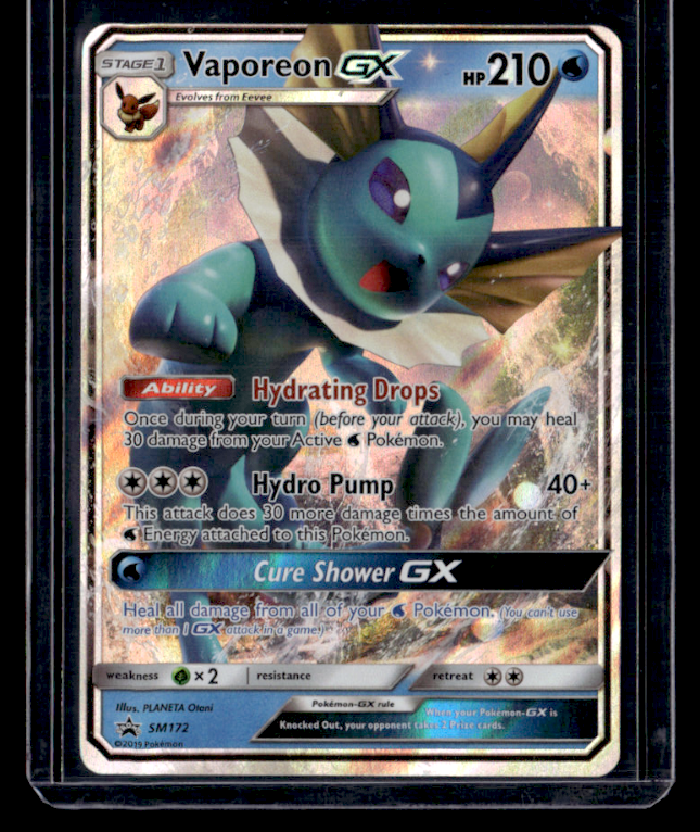 Vaporeon GX Holo Promo SM Promos SM172 NM