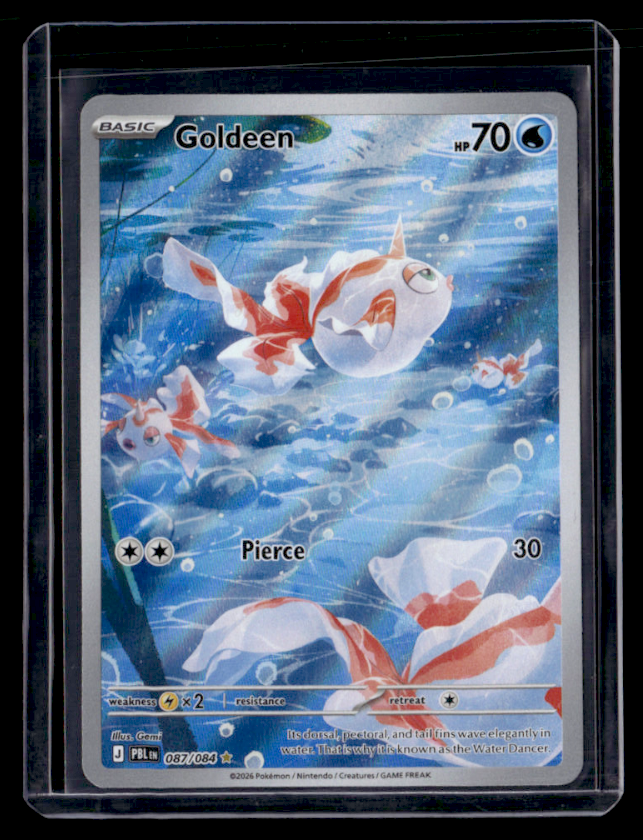 Goldeen Holo Illustration Rare ME05: Pitch Black 087/084 NM