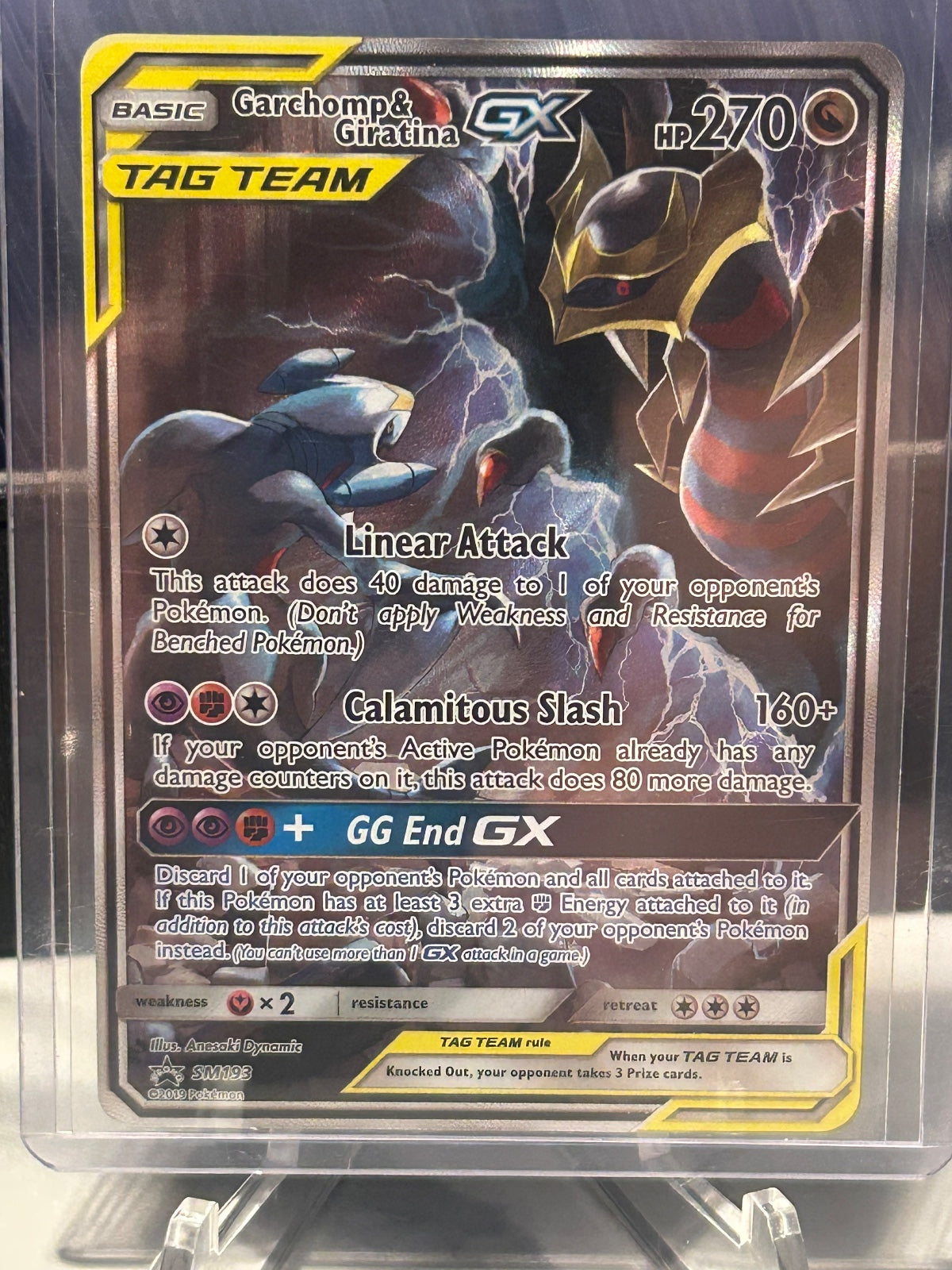Garchomp & Giratina GX Holo Promo SM Promos SM193 NM