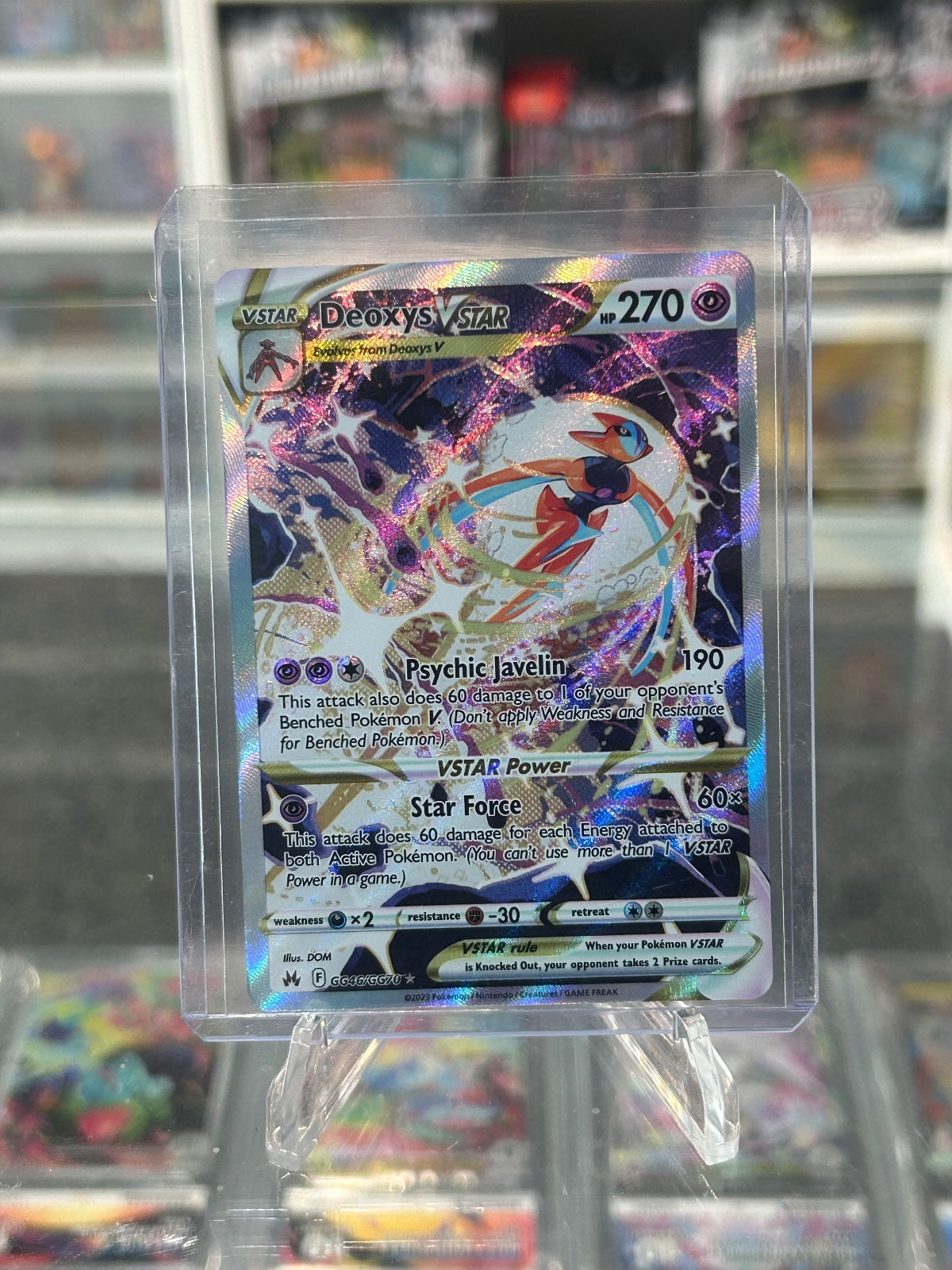 Deoxys VSTAR Holo Ultra Rare SWSH: Crown Zenith: Galarian Gallery GG46/GG70 NM