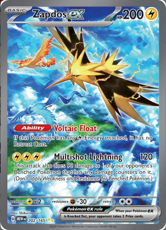 Zapdos EX 202/165 NM