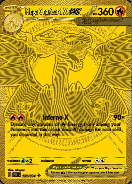 Mega Charizard X EX 130/094 NM