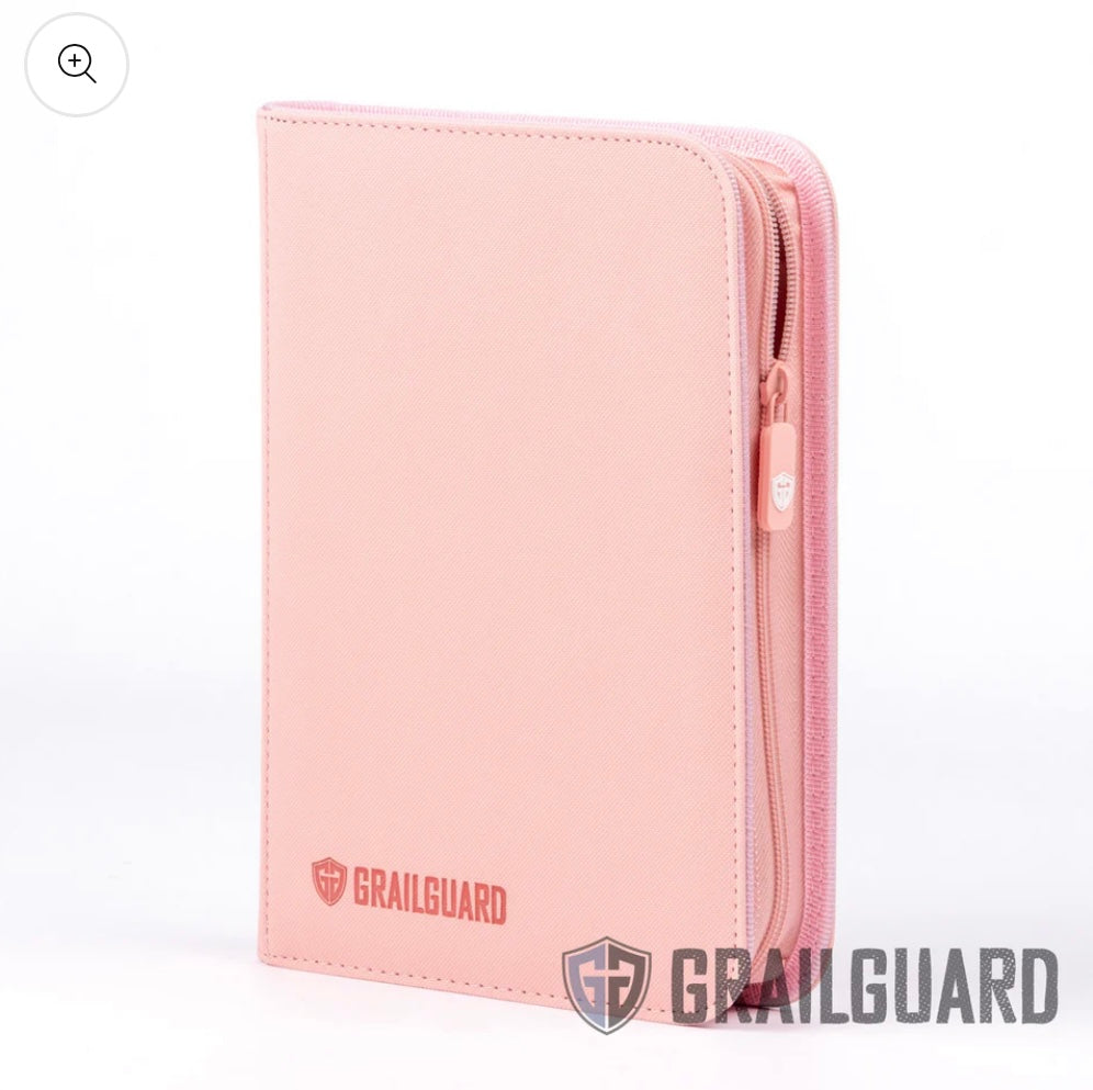Grail Guard 4-Pocket Premium ZIP Trading Card Binder 9 Colours to Choose From