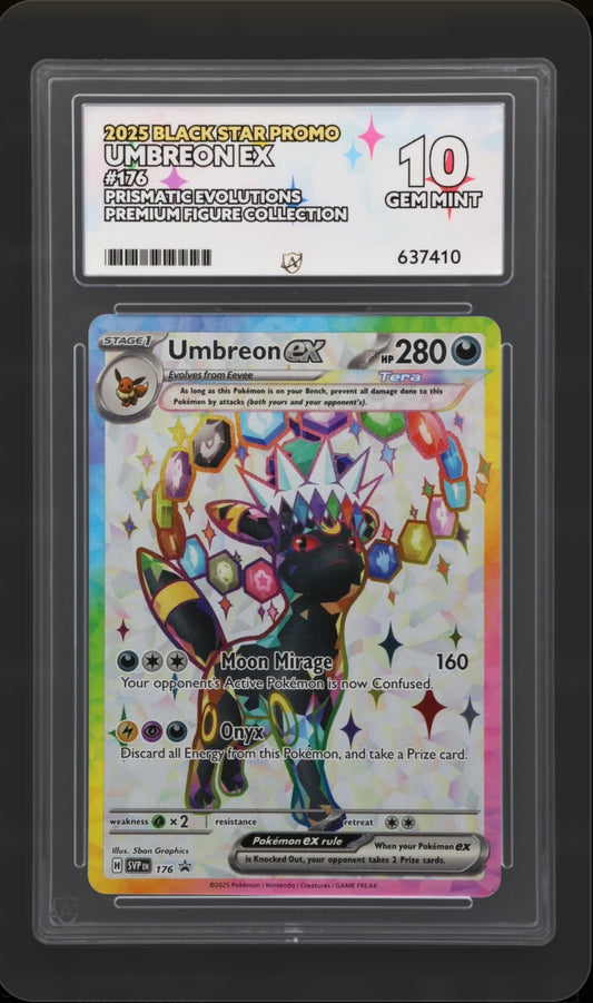 ACE 10 Umbreon EX SVP 176 Promo Graded Pokemon Card