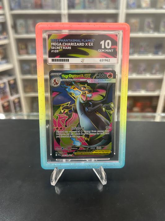 ACE 10 Mega Charizard X EX 109/094 With Guard Graded Pokemon Card