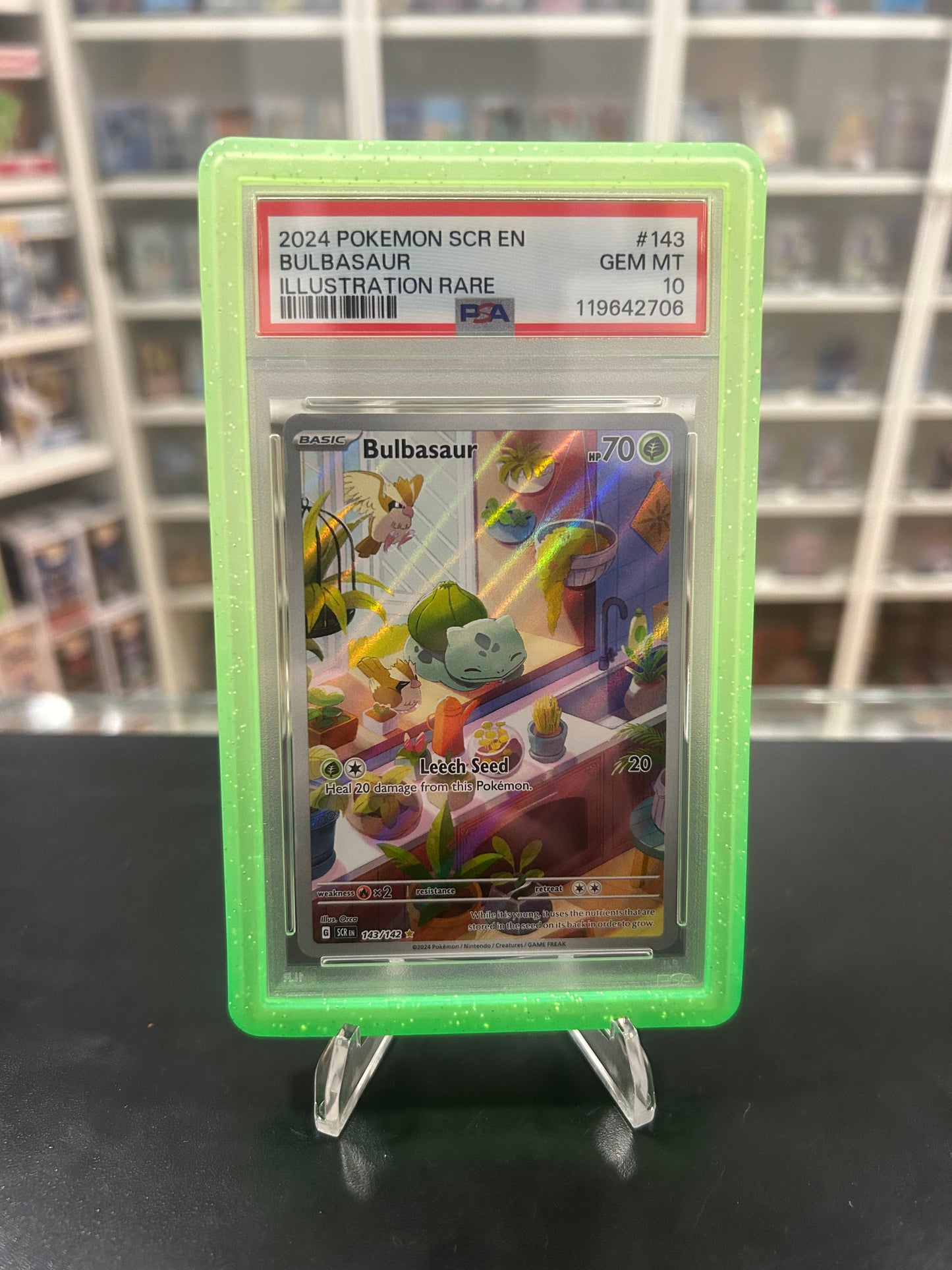 PSA 10 Bulbasaur 143/142 With Guard Graded Pokemon Card