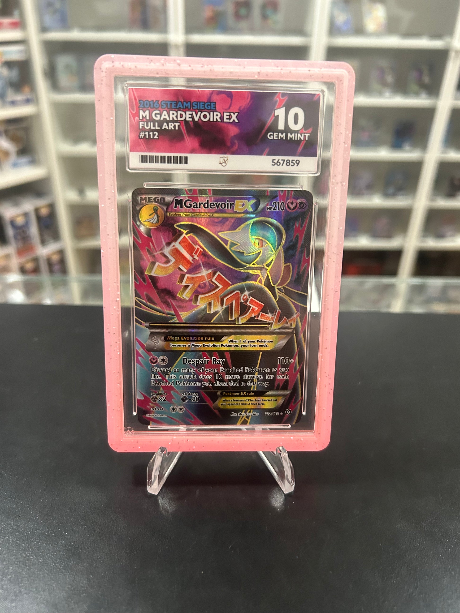 ACE 10 M Gardevoir EX 112/114 With Guard Graded Pokemon Card Poke Kelt ACE 10 M Gardevoir EX 112/114 With Guard Graded Pokemon Card Poke Kelt