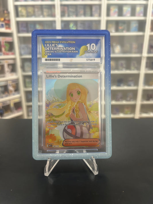 ACE 10 Lillie's Determination 184/132 With Guard Graded Pokemon Card