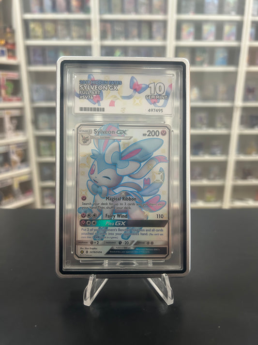 ACE 10 Sylveon GX SV76/SV94 With Guard Graded Pokemon Card