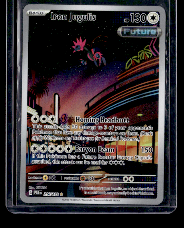 Iron Jugulis Holo Illustration Rare SV04: Paradox Rift 216/182 NM