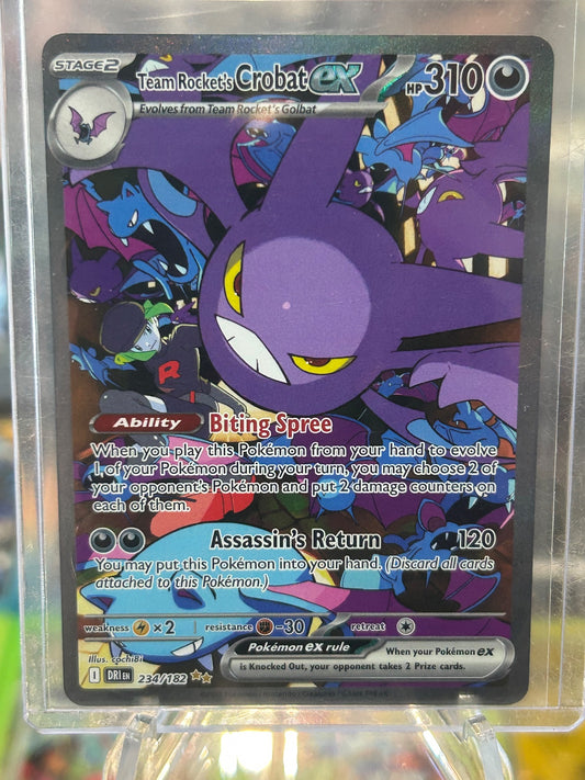 Team Rocket's Crobat ex Special Illustration Rare Destined Rivals 234/182 NM