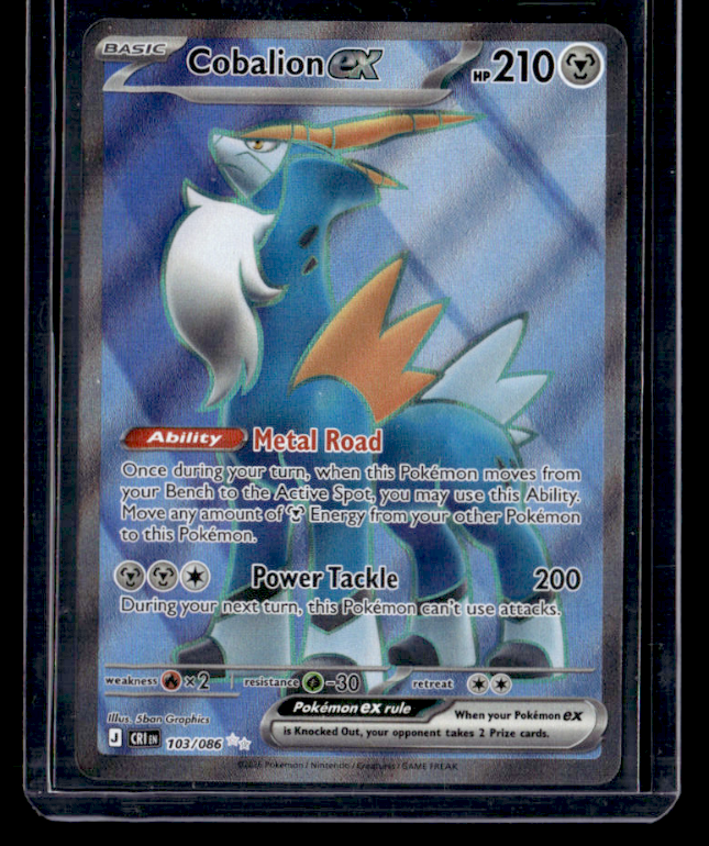 Cobalion ex Holo Ultra Rare ME04: Chaos Rising 103/086 NM