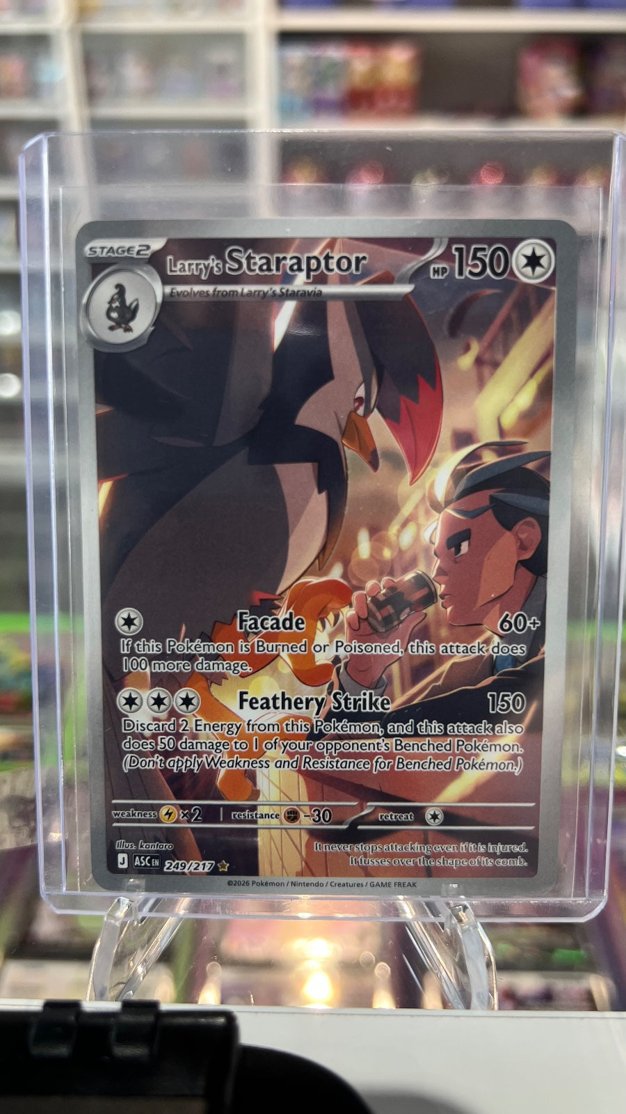 Larry's Staraptor - Holo Illustration Rare ME: Ascended Heroes 249/217 NM