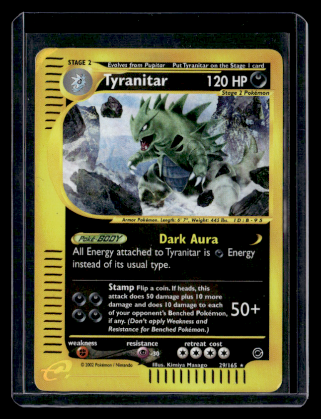 Tyranitar (29) Reverse Holo Rare Expedition 029/165 DMG