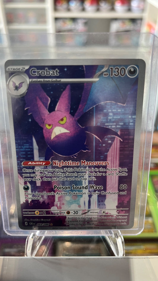 Crobat - Holo Illustration Rare ME04: Chaos Rising 093/086 NM