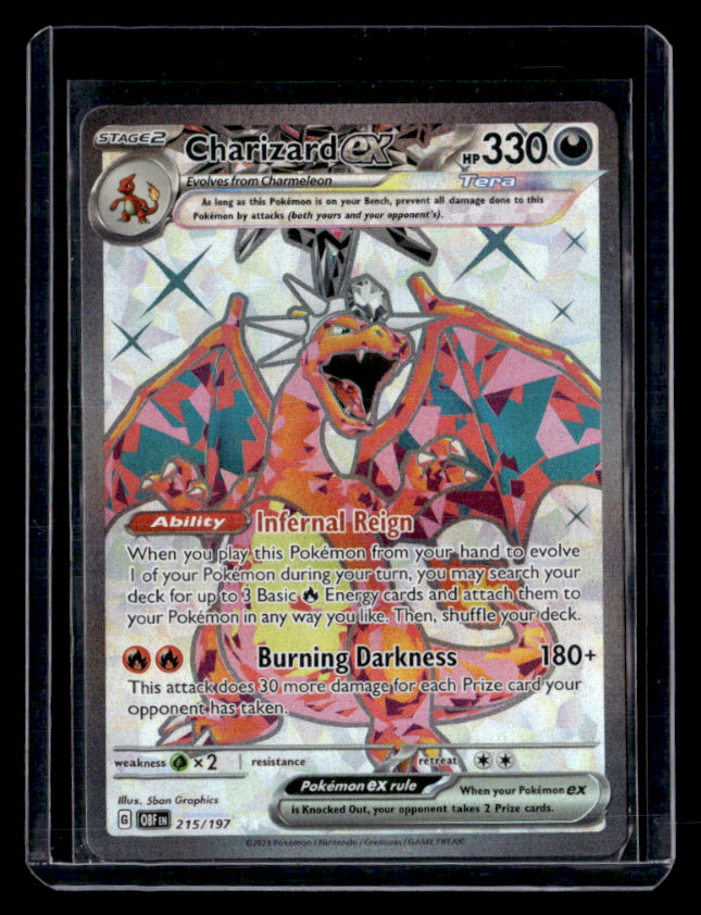 Charizard ex Holo Ultra Rare SV03 Obsidian Flames 215/197 NM
