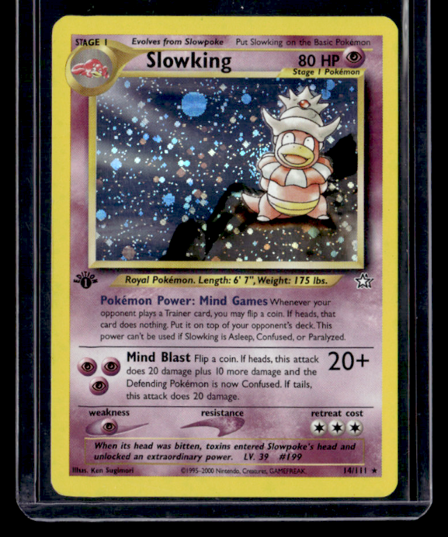 Slowking Unlimited Holo Holo Rare Neo Genesis 014/111 NM