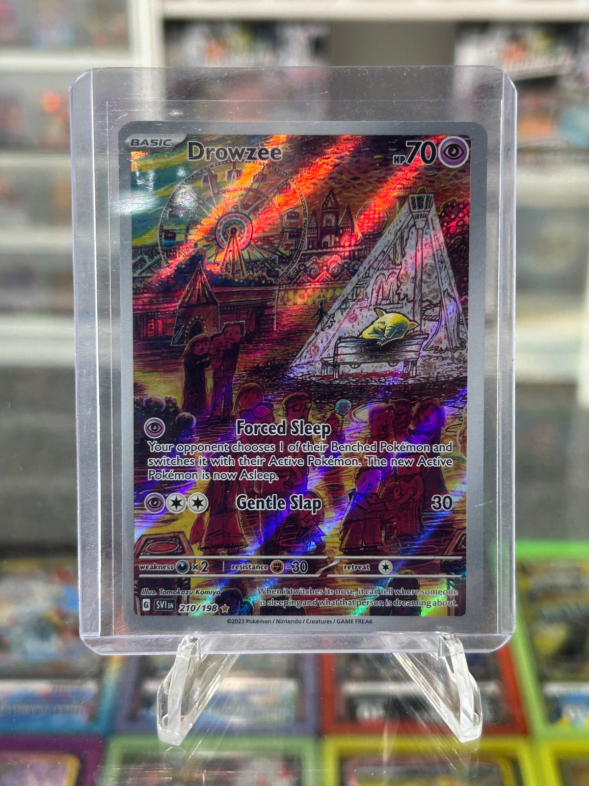 Drowzee - Holo Illustration Rare SV01: Scarlet & Violet Base Set 210/198 NM