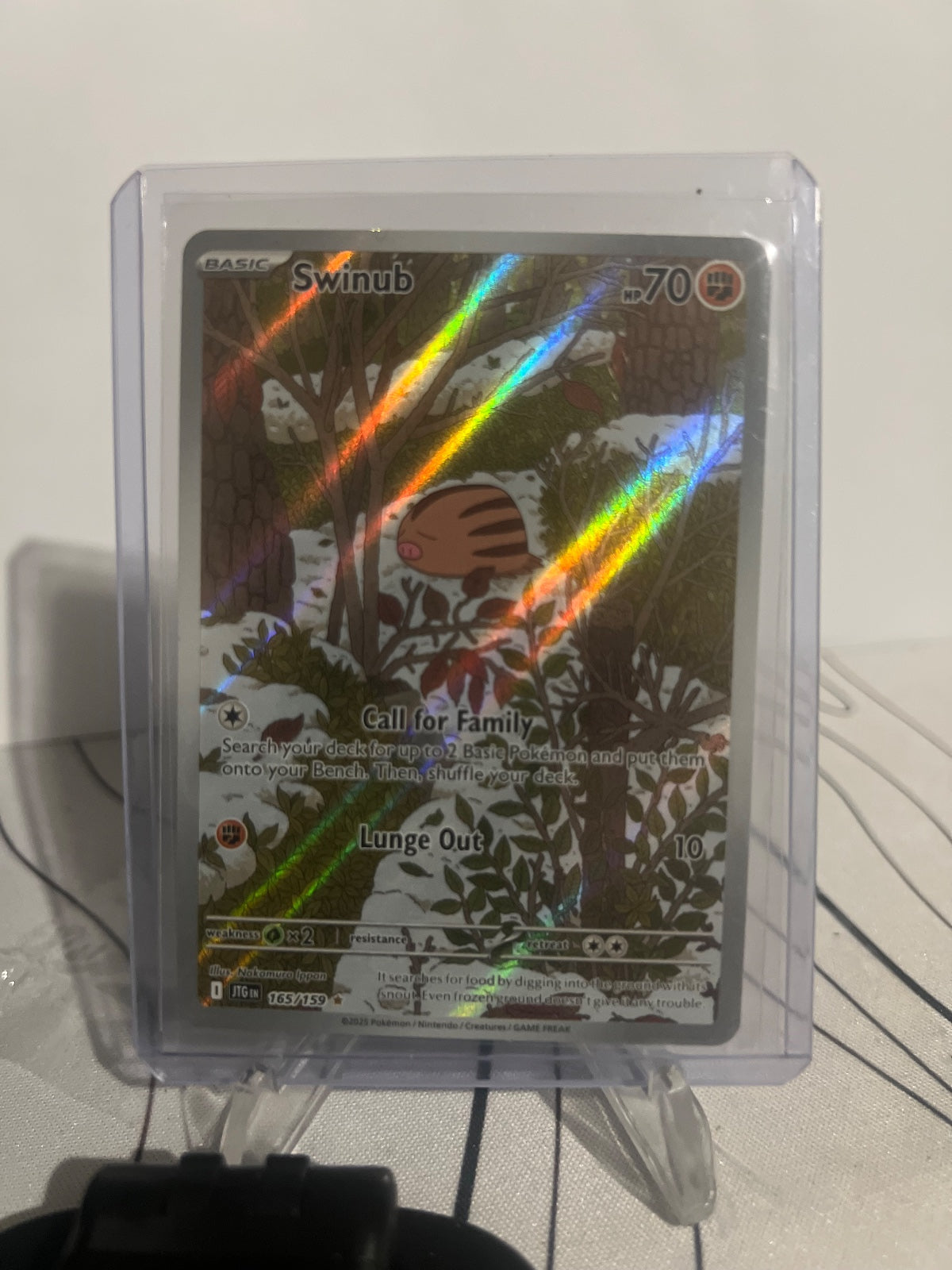 Swinub Holo Illustration Rare SV09: Journey Together 165/159 NM