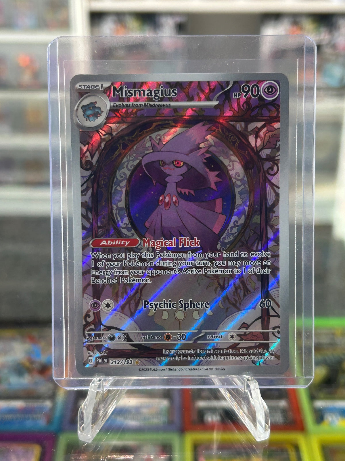 Mismagius - Holo Illustration Rare SV02: Paldea Evolved 212/193 NM
