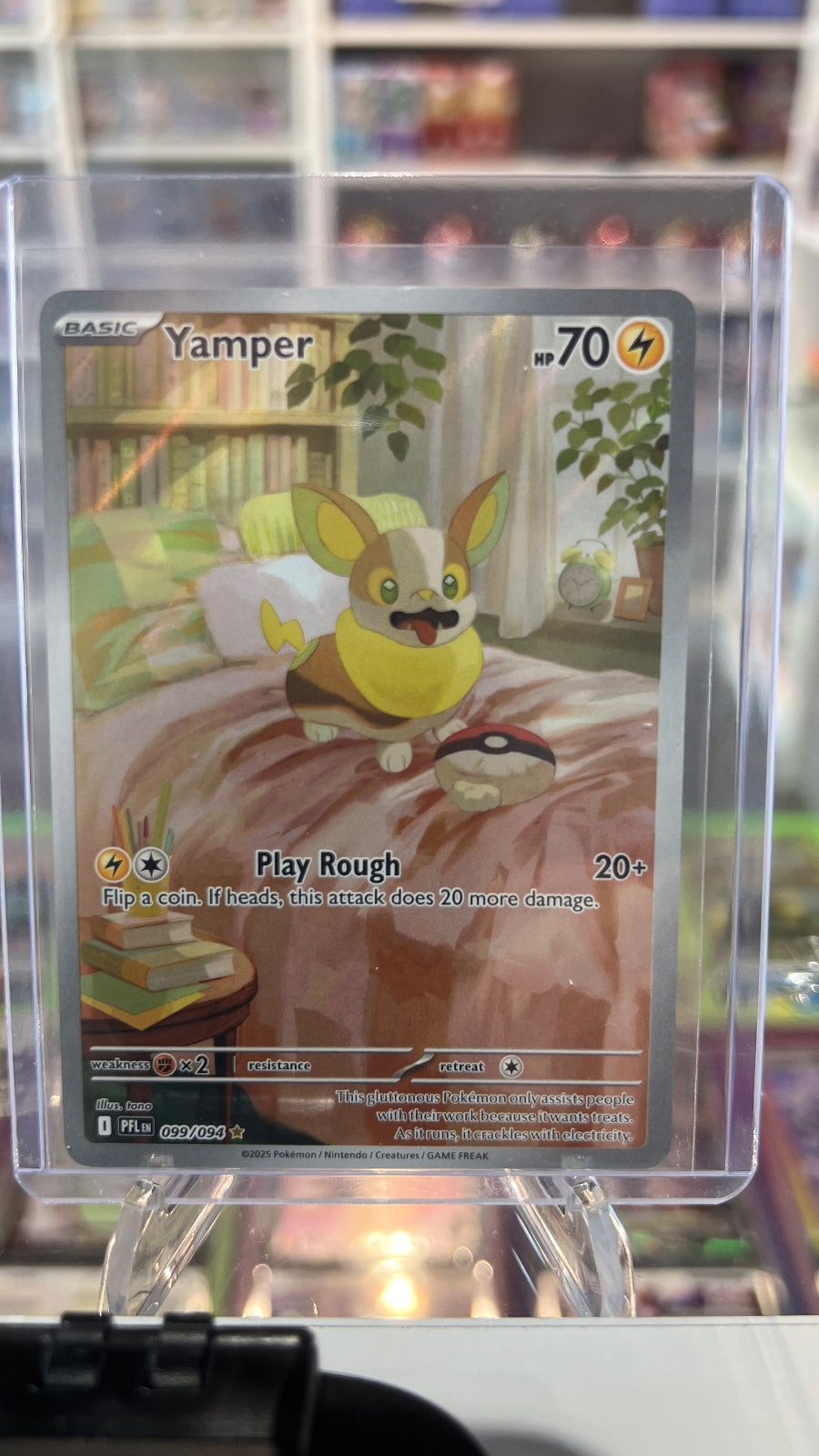 Yamper Holo Illustration Rare ME02: Phantasmal Flames 099/094 NM