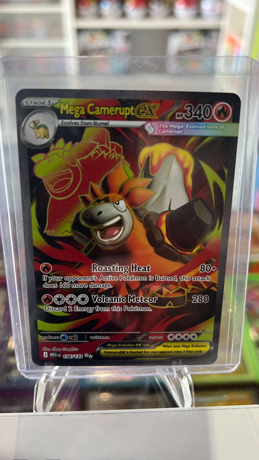 Mega Camerupt ex - Holo Ultra Rare ME01: Mega Evolution 156/132 NM