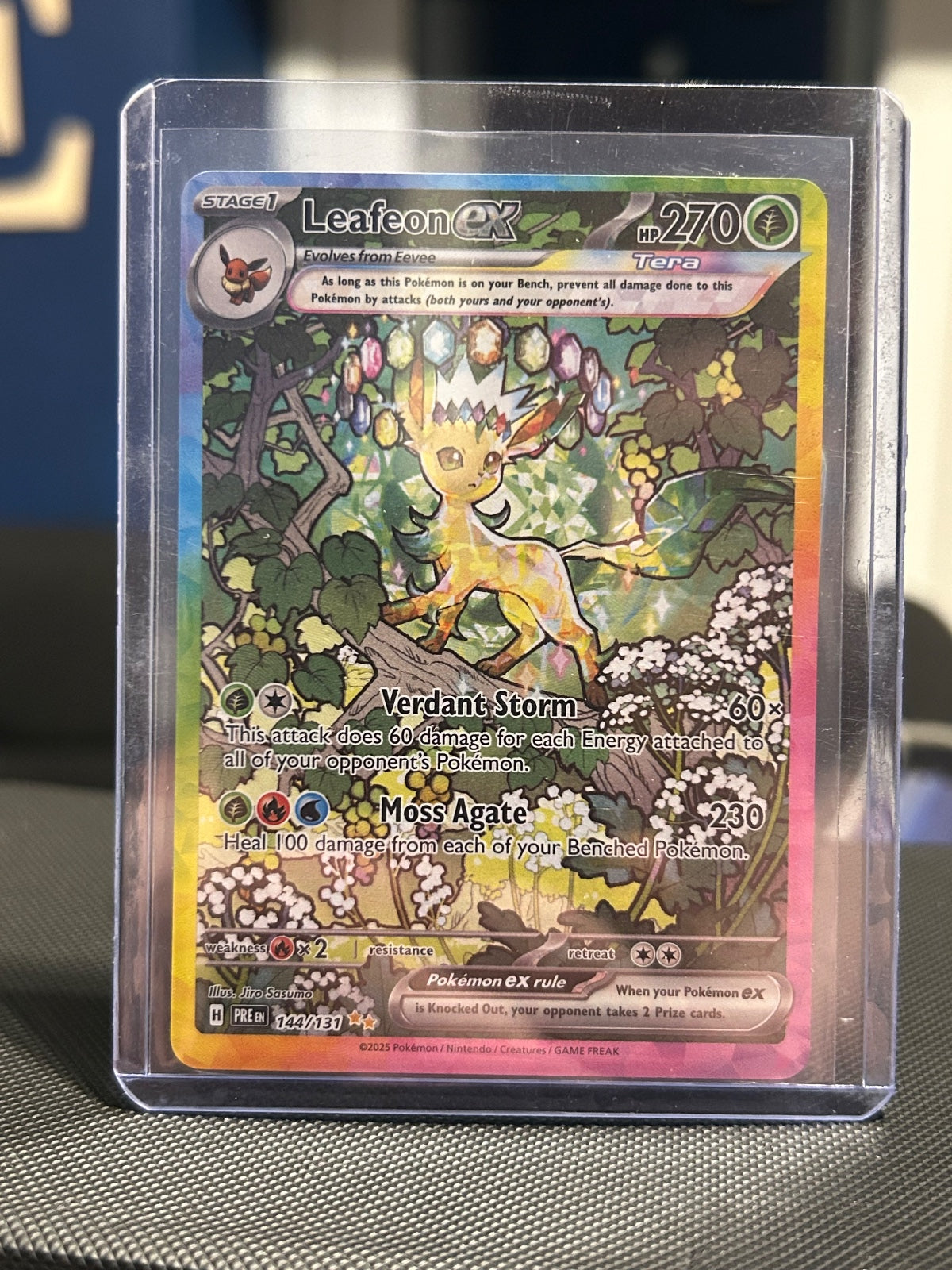 Leafeon ex Holo Special Illustration Rare SV: Prismatic Evolutions 144/131 NM
