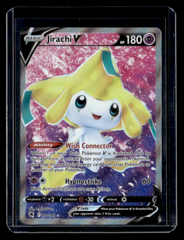 Jirachi V Full Art Holo Ultra Rare SWSH10 Astral Radiance 170/189 NM