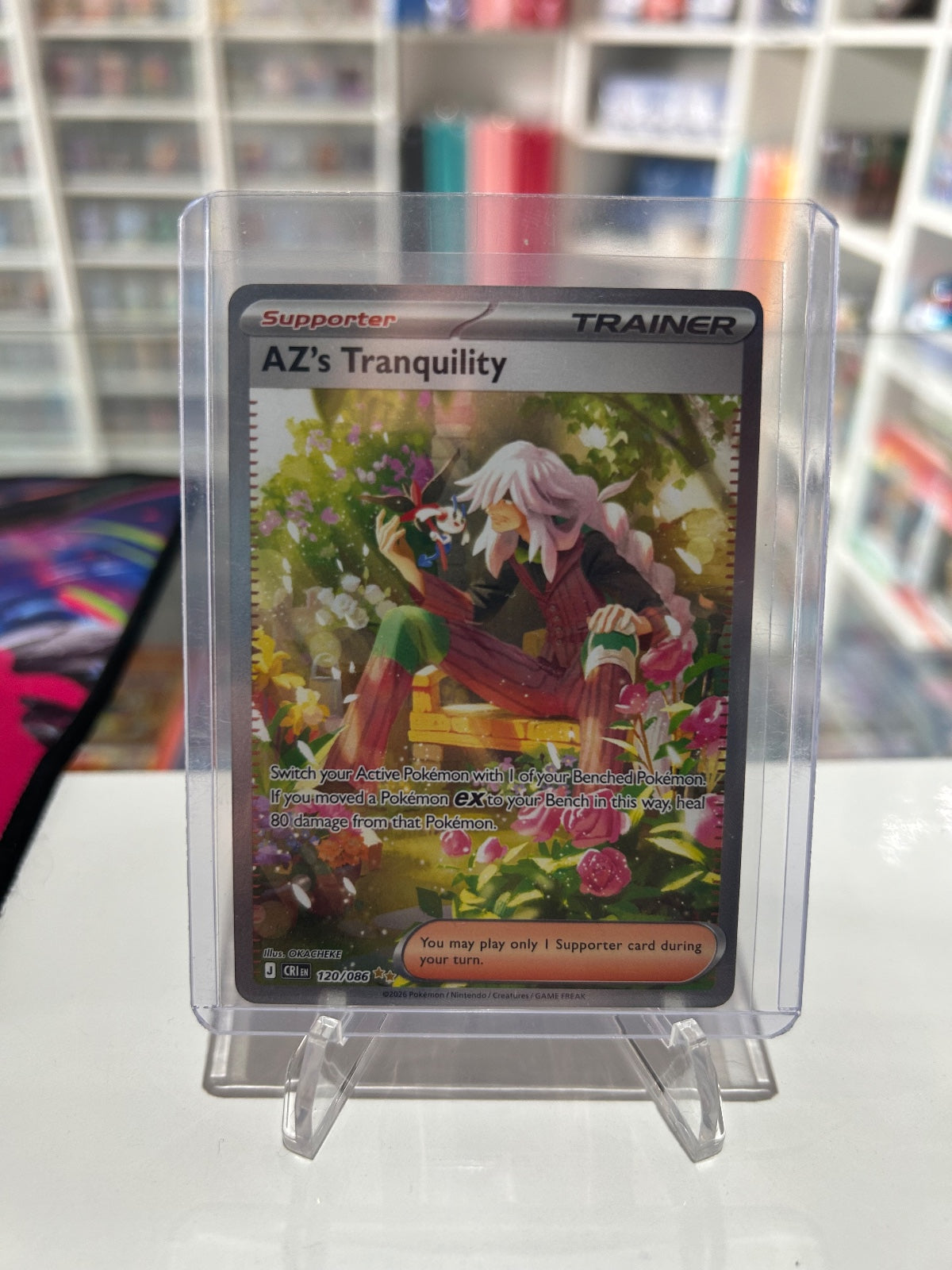 AZ's Tranquility Holo Special Illustration Rare ME04: Chaos Rising 120/086 NM