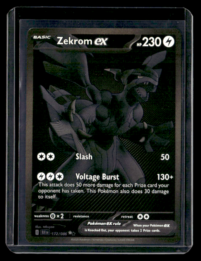 Zekrom ex Holo Black White Rare SV: Black Bolt 172/086 NM