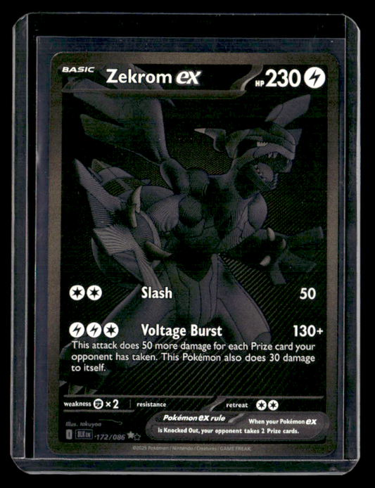 Zekrom ex Holo Black White Rare SV: Black Bolt 172/086 NM