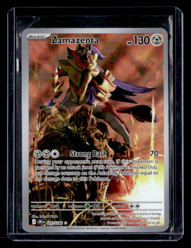 Zamazenta Holo Illustration Rare SV10: Destined Rivals 201/182 NM