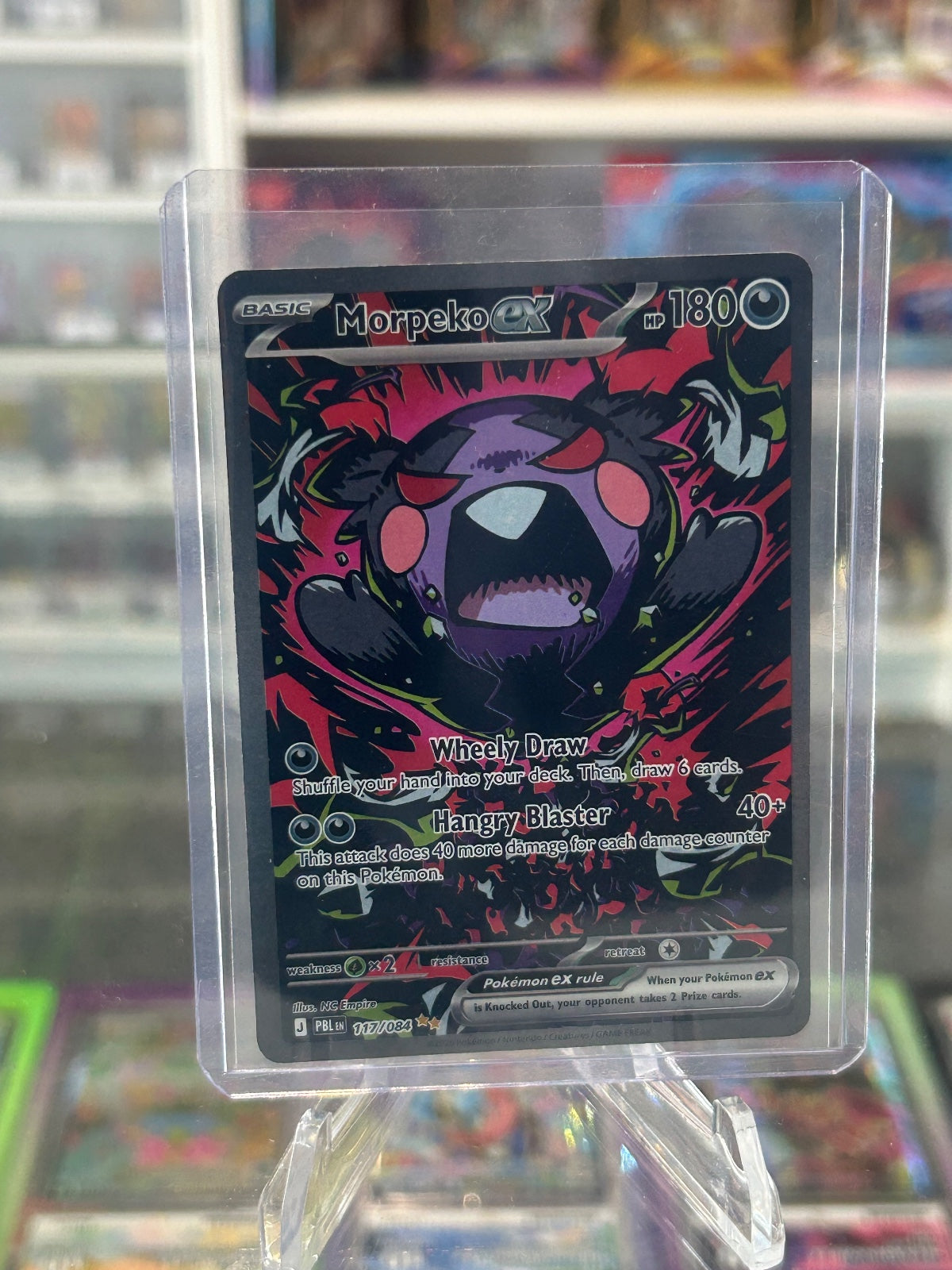 Morpeko ex - Holo Special Illustration Rare ME05: Pitch Black 117/084 NM