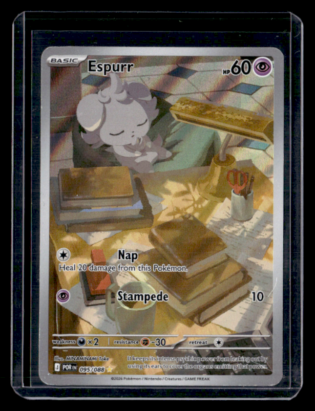 Espurr Holo Illustration Rare ME03 Perfect Order 095/088 NM