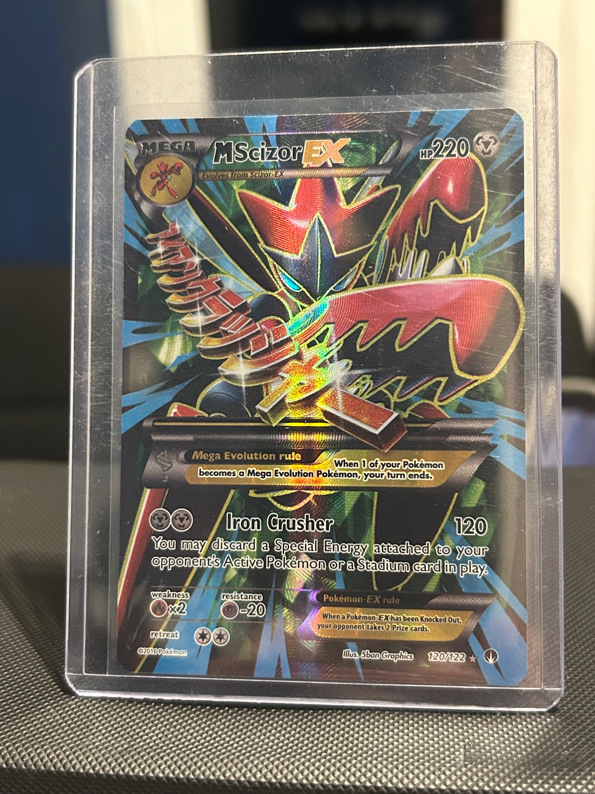 M Scizor EX (Full Art) Holo Ultra Rare XY - BREAKpoint 120/122 NM