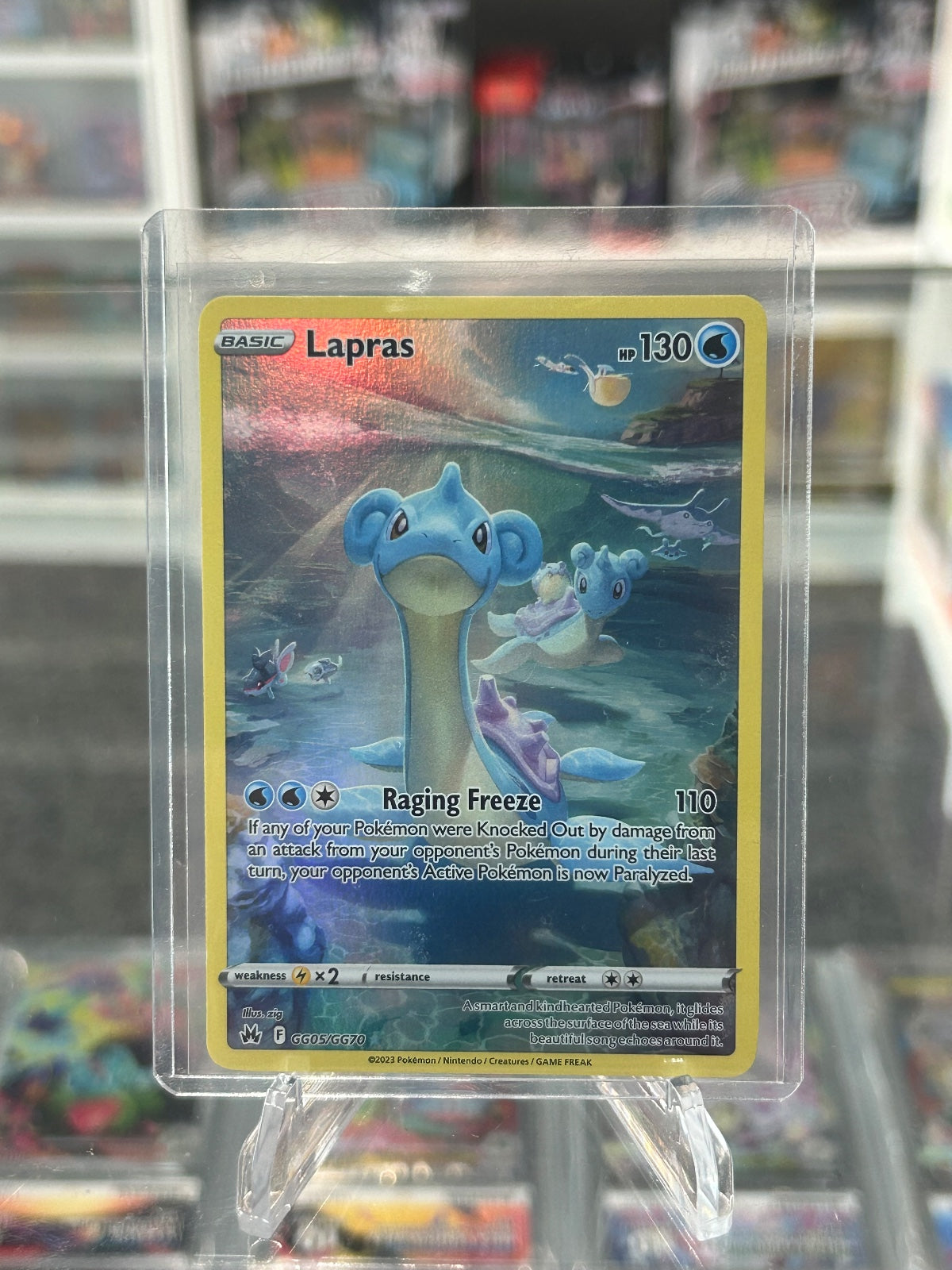 Lapras Holo Ultra Rare SWSH: Crown Zenith: Galarian Gallery GG05/GG70 NM