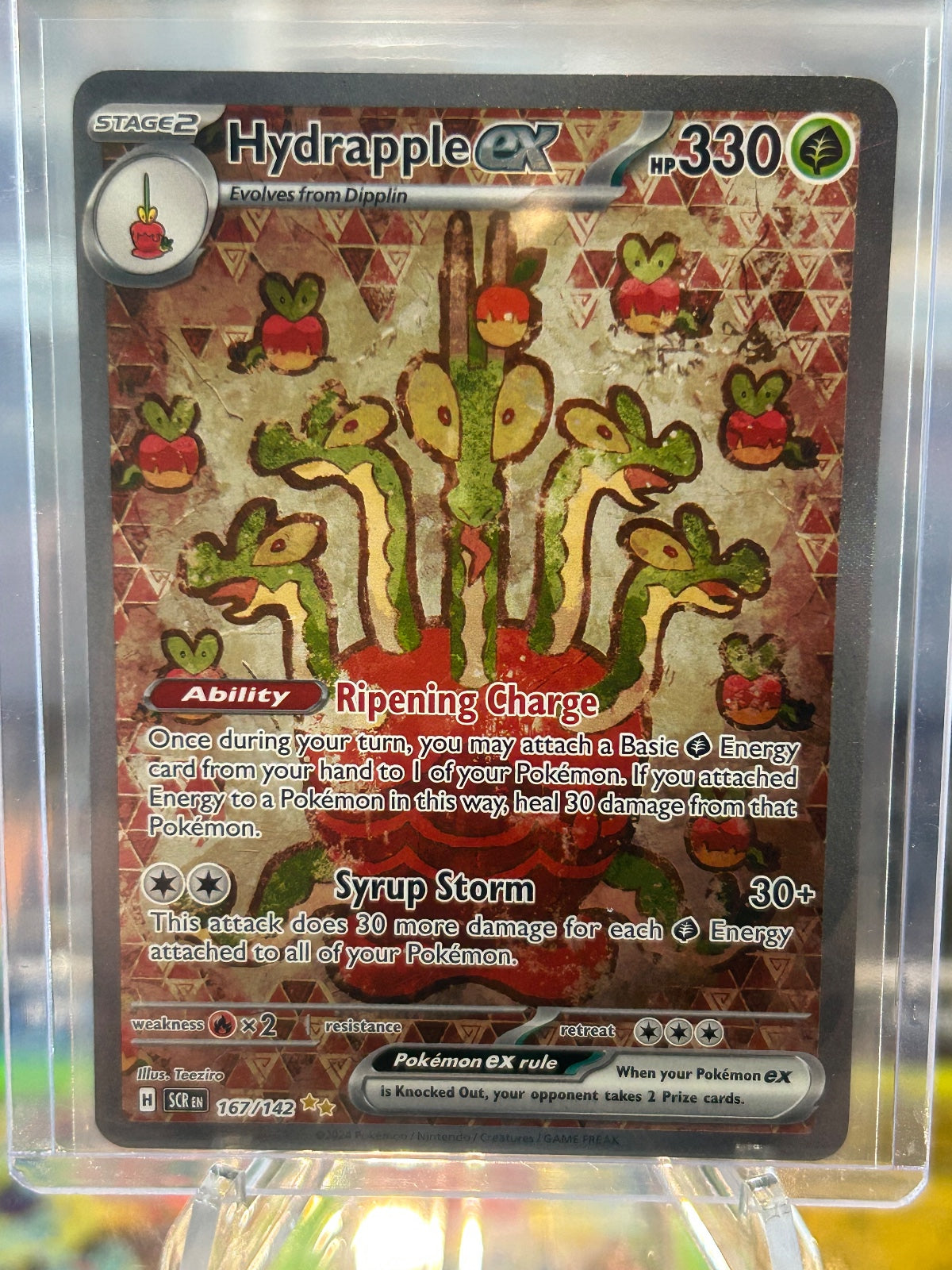 Hydrapple ex Holo Special Illustration Rare SV07: Stellar Crown 167/142 NM