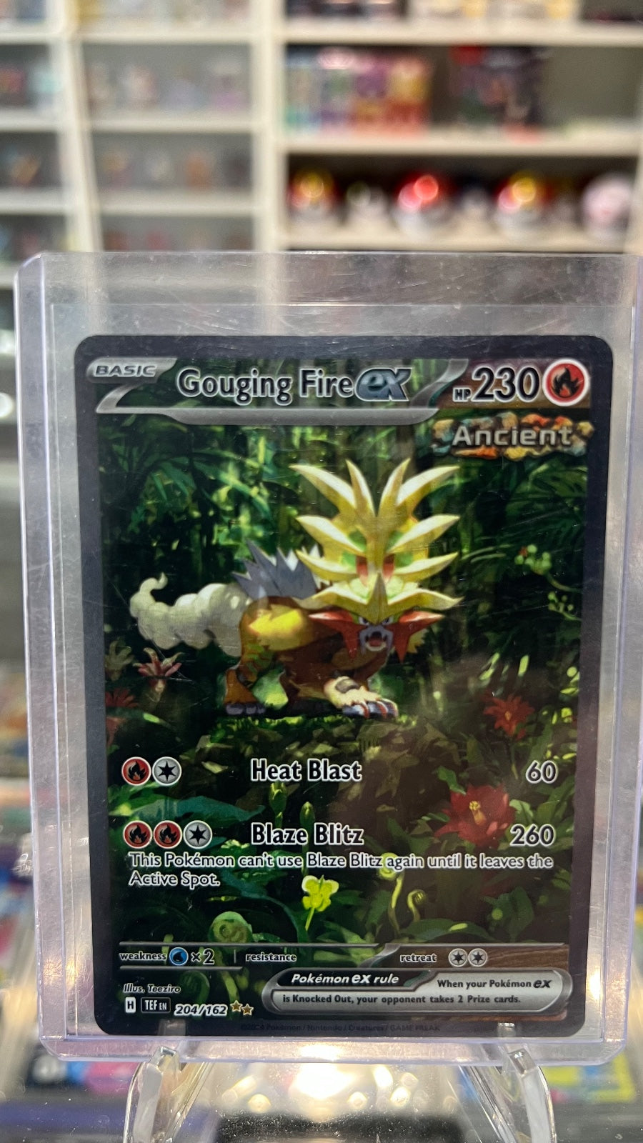 Gouging Fire ex - Special Illustration Rare SV05: Temporal Forces 204/162 NM