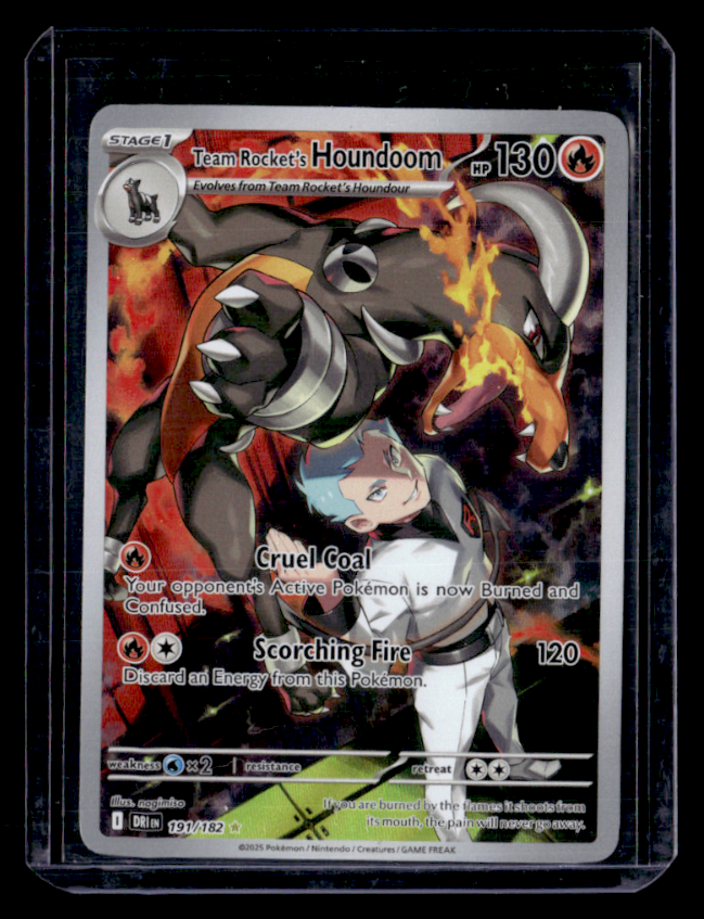 Team Rocket's Houndoom Holo Illustration Rare SV10: Destined Rivals 191/182 NM