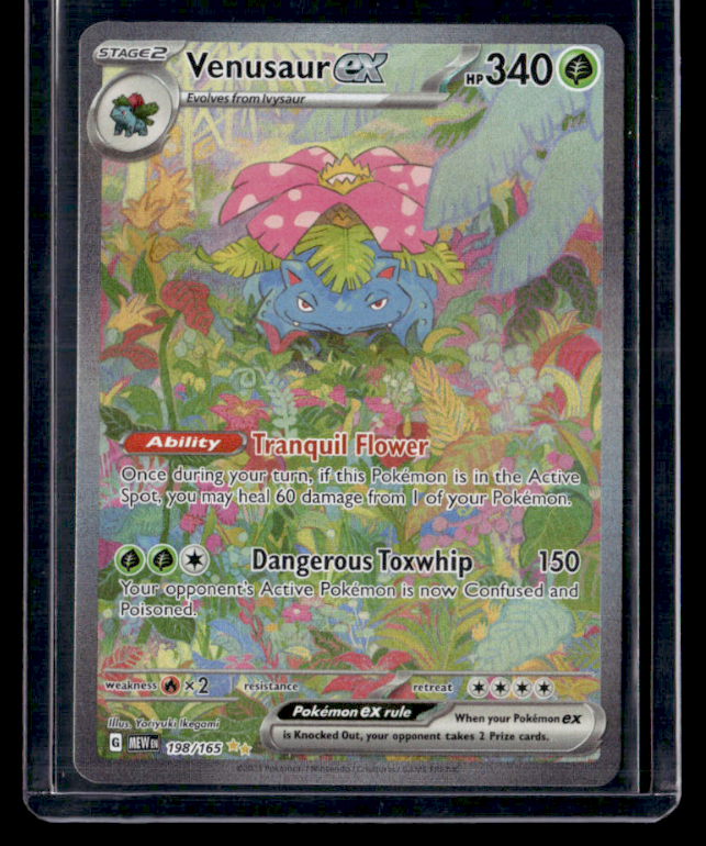 Venusaur ex Holo Special Illustration Rare SV Scarlet & Violet 151 198/165 NM
