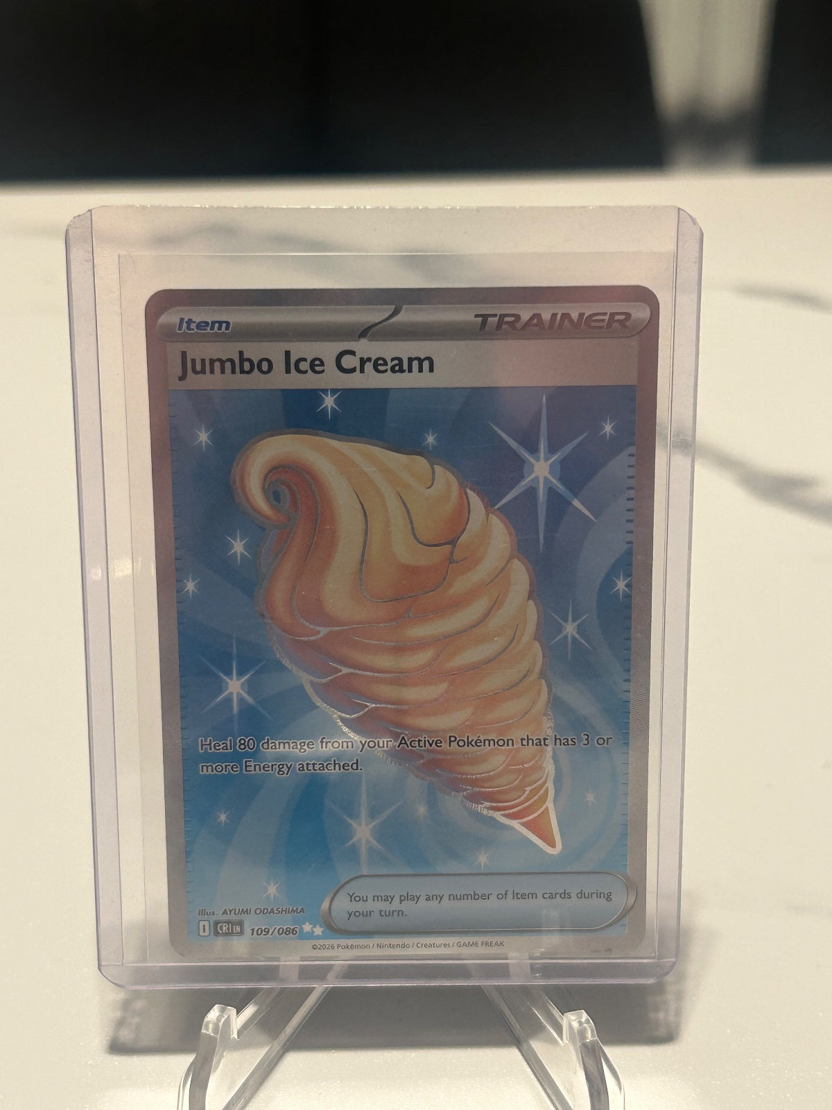 Jumbo Ice Cream Holo Ultra Rare ME04: Chaos Rising 109/086 NM