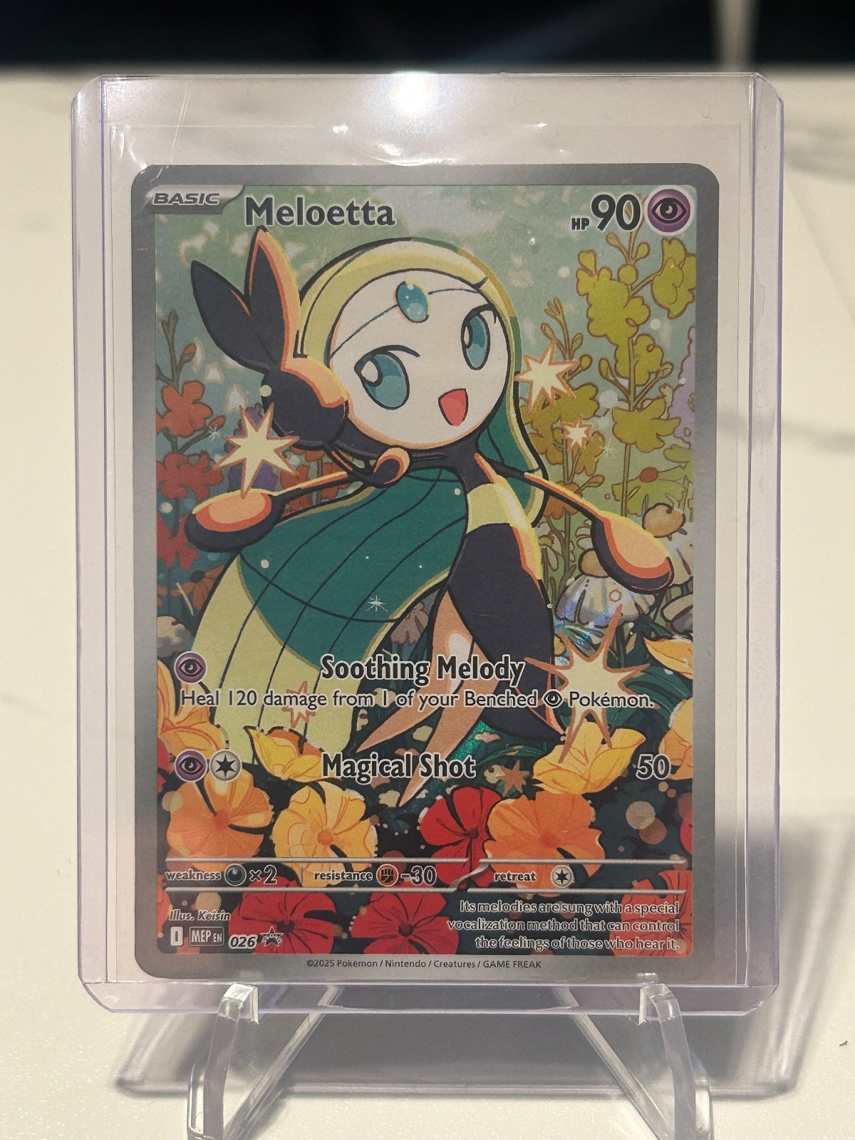 Meloetta Holo Illustration Rare ME: Mega Evolution Promo 026 NM