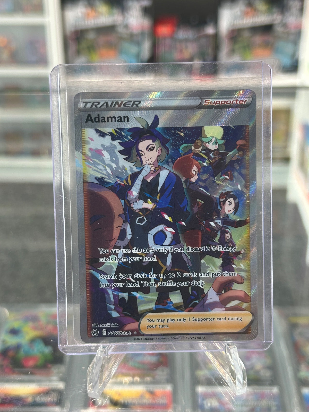Adaman Holo Ultra Rare SWSH: Crown Zenith: Galarian Gallery GG57/GG70 NM