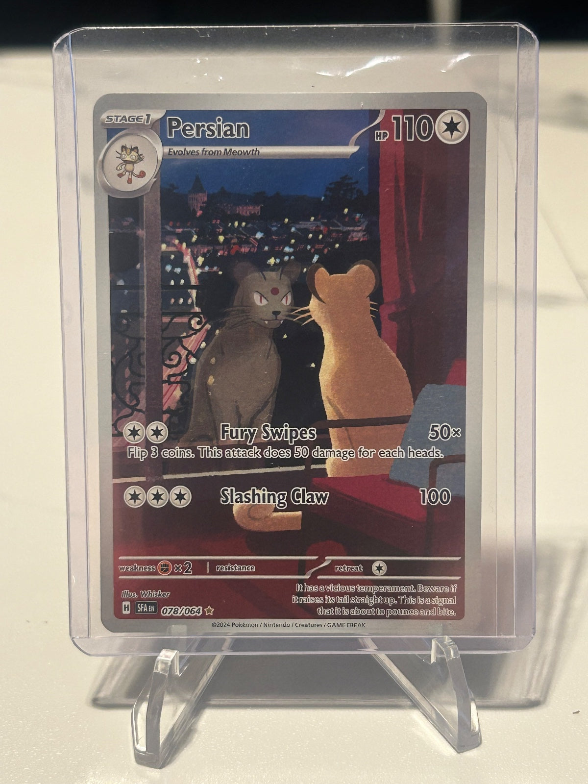 Persian Holo Illustration Rare SV: Shrouded Fable 078/064 NM