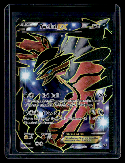 (LP) Yveltal EX (144 Full Art) Holo Ultra Rare XY Base Set 144/146