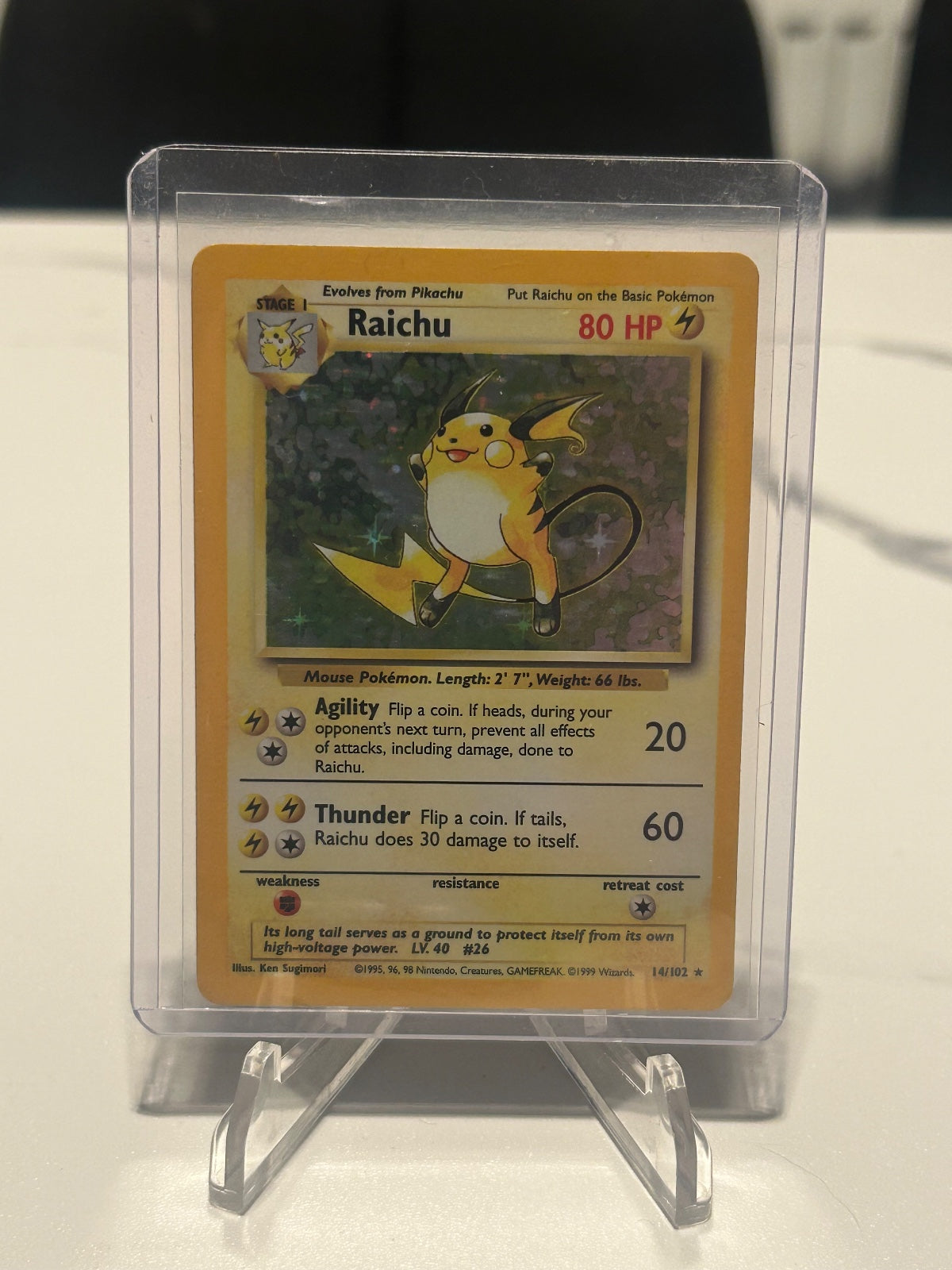 (LP) Raichu Holo Rare Base Set 014/102 